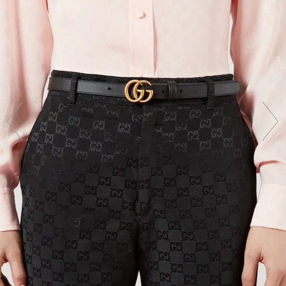 Gucci GG marmont black belt in size 80 cm - Picture 4 of 4